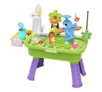 Battery Powered Kids Water Sink - Electric Faucet Pretend Play, Fishing Toy Role Table | For Boys Girls Home Backyard Nursery Daycare Preschool Use, Pretend Play Sink, Kids Water Toy, Role Faucet Set