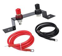 Battery Relocation Kit with Copper Jump Post for Cars Trucks ATVs UTVs RVs Boats 4AWG 5AWG Battery Terminal Replacement 4AWG 1.2M