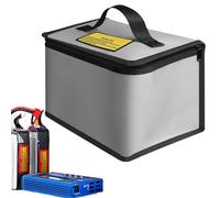 Battery Storage Bag Fireproof- Battery Storage Protector, Portable Organizer, Wear-Resistant Safety Boxes For Transportation and Charging, Fireproof Batterys Storages Case For Li-Ion Batteries