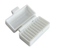 Battery Storage Case - Slim Button Cell Carrier, Waterproof Round Battery Container with Secure Locking Latch, Organizes Small Power Cells, Ideal for Vacation Travel Home Living Room