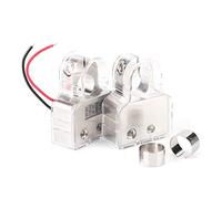 Battery Terminal Connectors 0 4 8 AWG Pair with Voltmeter Battery Post Clamp for Car Caravan Marine Boat Motorhome