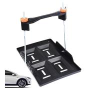 Battery Tray Bracket, Adjustable Clamping Holder System, Batteries Hold Down Mounting Base, 28cm Size, 18cm Width, Battery Securing Tray with Style for Automotive Truck Rv Marine Use