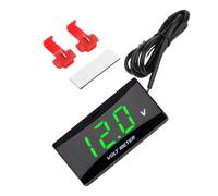 Battery Voltage Meter - Small Electrical Gauge 0-20V Digital Voltmeter Display for Motor, Marine, Automotive, Motorcycle, RV, ATV, Truck, SUV, and Car Dashboard or Handlebar Power Monitoring