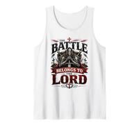 Battle Belongs To The Lord Christian Warrior Armor of God Camiseta sin Mangas