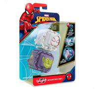 Battle Cubes Marvel 85413 - Spider-Gwen vs Duende Verde | Juguete, regalo para niños | Juego piedra, papel y tijera Marvel | Battle Cube Spiderman, Battle Cube Spider Gwen, Duende Verde