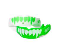 Battle Fang - Protector bucal (2 unidades), color verde neón/blanco, adulto