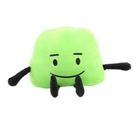 Battle for Dream Island - Almohada de peluche con diseño de hoja malvada, perdedor, piruleta, hierba verde, pastel, piedra, jalea, personaje de juego de jalea, almohada de peluche bfdi, figura de