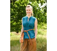 Battle-Merchant Blusa Sin Mangas Medieval Levke, Petróleo Medieval Vikingo