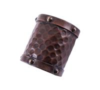 Battle-Merchant Brazalete de Armas de Cuero Sin Decoración LARP Medieval Vikingo