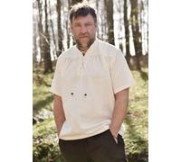 Battle-Merchant Camisa Medieval, De Manga Corta, Natural