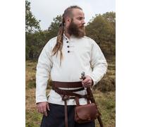 Battle-Merchant Camisa Medieval Firme Wille, Acolchada, Natural