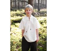 Battle-Merchant Camisa Medieval Infantil Nilo, Manga Corta, Natur