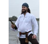 Battle-Merchant Camisa Medieval Ludwig Blanca Vikinga LARP