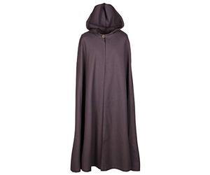 Battle-Merchant - Capa medieval con capucha/gugel - Para mujer y hombre - Ideal para LARP, estilos vikingos o disfraces