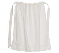 Battle-Merchant - Delantal medieval largo para mujer - Algodón - Para LARP vikingo - Blanco/natural - Talla única - Natural - Longitud 80 cm