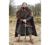 Battle-Merchant Edad Media Kragelund Túnica Askur , Manga Larga, Verde Oliva