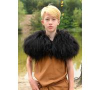 Battle-Merchant Funda Para Niños De Hombro De Piel De Oveja Nordland, Negra