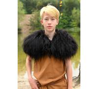 Battle-Merchant Kinder-Schulterfell De Nordlandschnucken-Fell, Negro