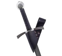Battle Merchant LARP - Porta espadas para cinturón de piel con presillas