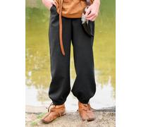 Battle-Merchant Pantalón Medieval Infantil Thore Negro Talla 110-164