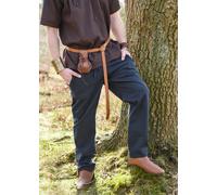 Battle-Merchant Pantalones Medievales Simples Hagen, Azul Marino