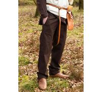 Battle-Merchant Pantalones Medievales Simples Hagen, Marrón