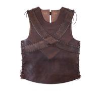 Battle-Merchant Ropa de Piel: Rüstung de Cuero, Pechera con Bandas Cruzadas