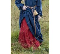 Battle-Merchant Falda medieval larga de algodón para mujer | LARP Ropa vikinga carnaval disfraz medieval, rojo, M