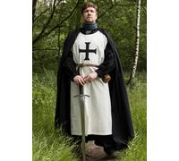 Battle-Merchant Ropa medieval Waffenrock Deutschordensritter Natur/Negro