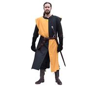 Battle-Merchant - Sobrevesta medieval Eckhart para hombre - Caballero - monocolor/cuadros - S-XXL