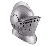 Battle-Merchant Sturmhaube Medieval 3 Piezas 2mm Acero Casco LARP