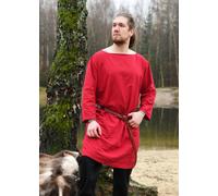 Battle-Merchant Túnica De Manga Larga De Algodón, Roja