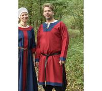 Battle-Merchant Túnica Medieval Vallentin, Rojo/Azul