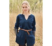 Battle-Merchant Tunica Vikinga Ylva Mujer Azul LARP Edad Media
