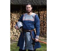 Battle-Merchant Túnica Vikingo Halvar Con Bordado, Azul
