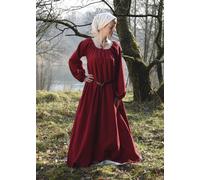 Battle-Merchant Vestido Medieval Ana Rojo, Ropa Vikingas Dama LARP