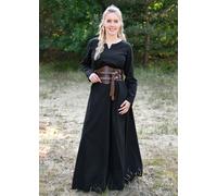 Battle-Merchant Vestido Medieval Milla para LARP, Negro, Traje Vikingo