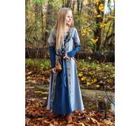 Battle-Merchant Vestido Medieval Vikingo Infantil Azul Manga Larga Disfraz