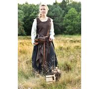 Battle-Merchant Vestido Vikingo Sin Mangas Medieval Marrón/Negro