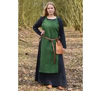 Battle-Merchant Vestido Vikingo, Túnica de Tirantes Tinna Verde Medieval