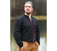 Battle-Merchant Wams Medieval Negro para Hombre con Nestelbändern