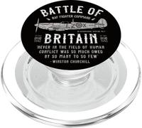 Battle of Britain Avión de Caza Spitfire | Winston Churchill PopSockets PopGrip para MagSafe