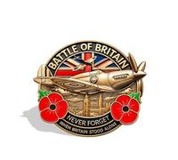 Battle of Britain Commemorative Badge,Never Forget Anniversary Badge,British War Badge,metal enamel pin Badge,British Soldiers Souvenirs Gift for Military Fans, Metal