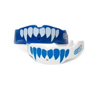 Battle Protector bucal de colmillo (paquete de 2), azul/blanco, adulto
