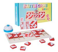Battle Puzzle Board Game - Wood 29.7x14.5x0.6cm | Toy For, Stem Educational Building Blocks | Fun Hand-Eye Coordination Game For Kids 2+ Years, Gift For Learning and Play
