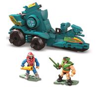 Mega Construx Másters del Universo Ram Batalla Figuras articuladas con Coche de Juguete de Bloques de construcción para niños (Mattel GWY75)