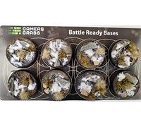 Battle Ready Bases GGB-WR32 Gamers Grass Winter Bases - Base redonda para gamers (8 unidades, 32 mm)