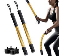 Battle Ropes - 15ft, Adjustable Resistance Fitness Rope | Portable Cordless Full-Body Training Equipment, Muscle Strength and Conditioning Tool For Boxing, Aerobic Workouts, Home Gym