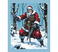 Battle Santa Composition Notebook: College Ruled, 100 Pages: Epic Santa Warrior Holiday Journal for Students, Writers, and Creators