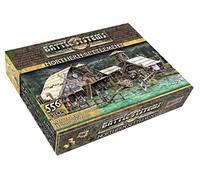 Battle Systems Fantasy Wargames Terrain - Northern Settlement - Multi Level Tabletop War Game Board - Wargaming 40K Universe - BSTFWC004